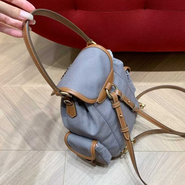 MIUMIU Canvas and leather backpack