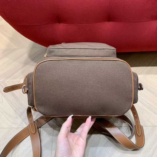 MIUMIU Canvas and leather backpack