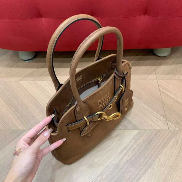 MIUMIU aventure nappa leather bag