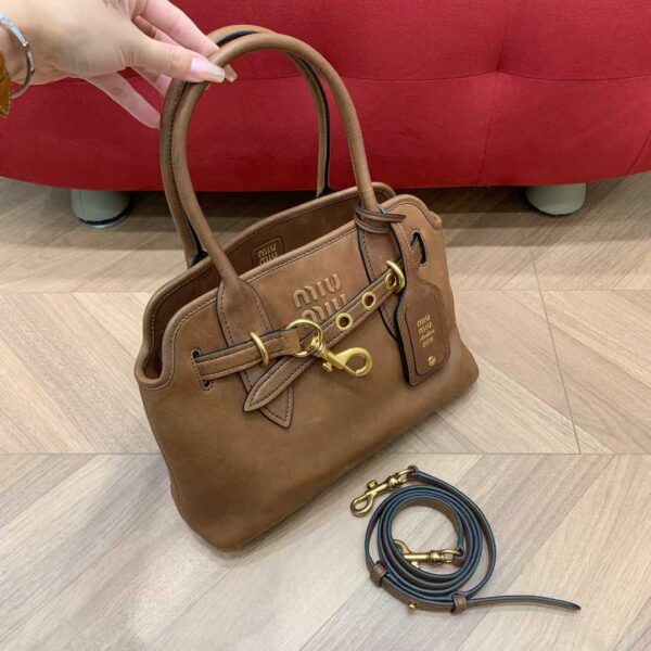 MIUMIU aventure nappa leather bag