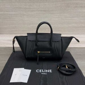 CELINE NEW LUGGAGE IN SUPPLE SHINY LAMBSKIN