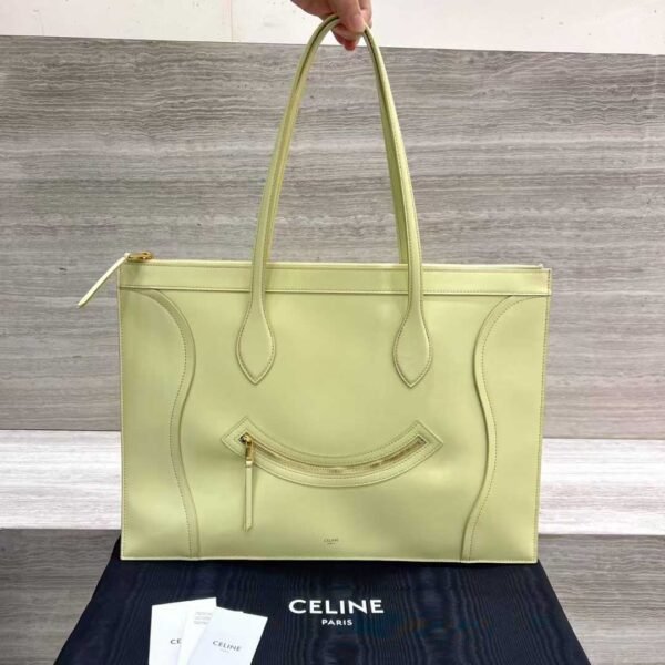 CELINE FLAT CABAS NEW LUGGAGE IN GLOSSY CALFSKIN