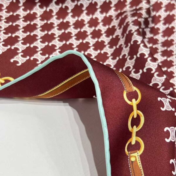 CELINE Square silk scarf