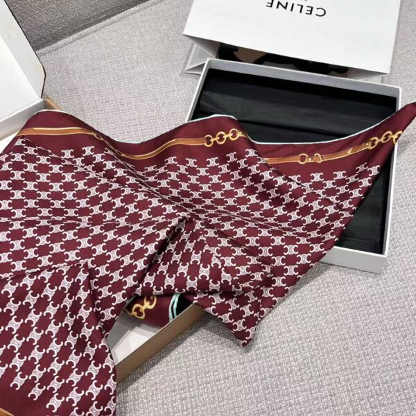 CELINE Square silk scarf