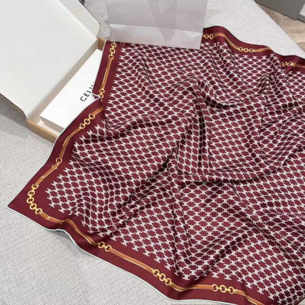 CELINE Square silk scarf