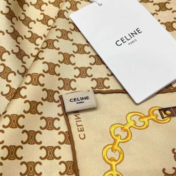 CELINE Square silk scarf