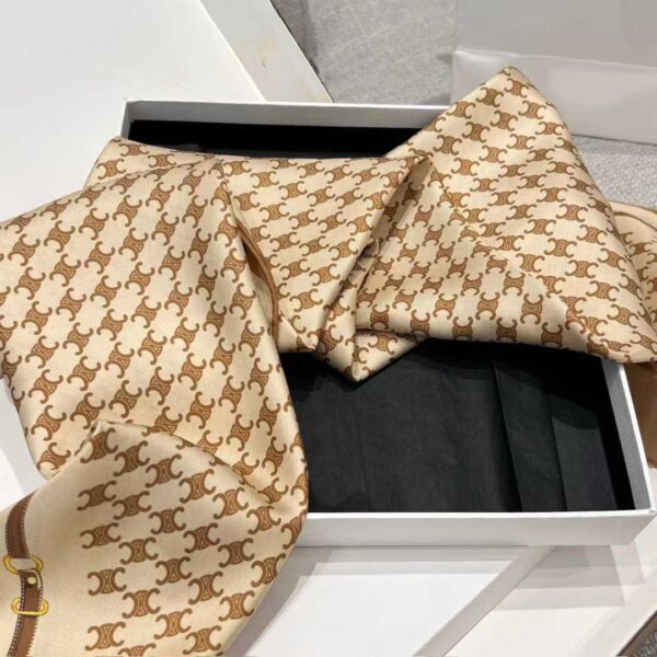 CELINE Square silk scarf