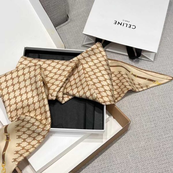 CELINE Square silk scarf