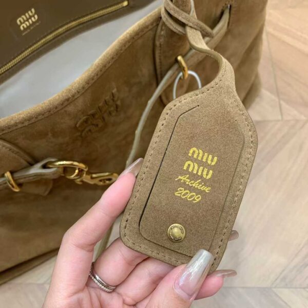 MIUMIU Aventure suede bag
