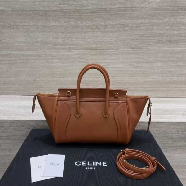 CELINE SMALL NEW LUGGAGE IN SUPPLE SHINY LAMBSKIN