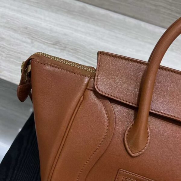 CELINE SMALL NEW LUGGAGE IN SUPPLE SHINY LAMBSKIN