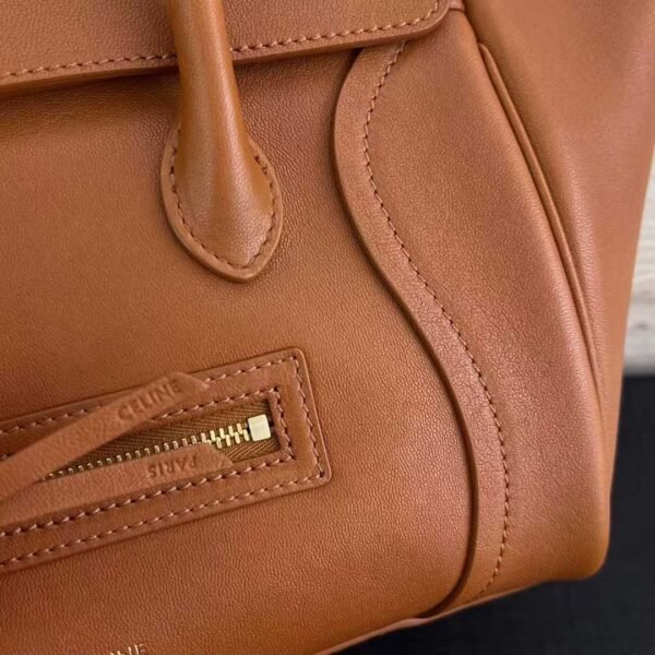 CELINE SMALL NEW LUGGAGE IN SUPPLE SHINY LAMBSKIN