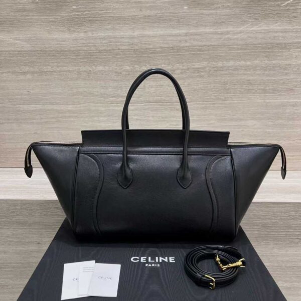 CELINE MEDIUM NEW LUGGAGE IN SUPPLE SHINY LAMBSKIN