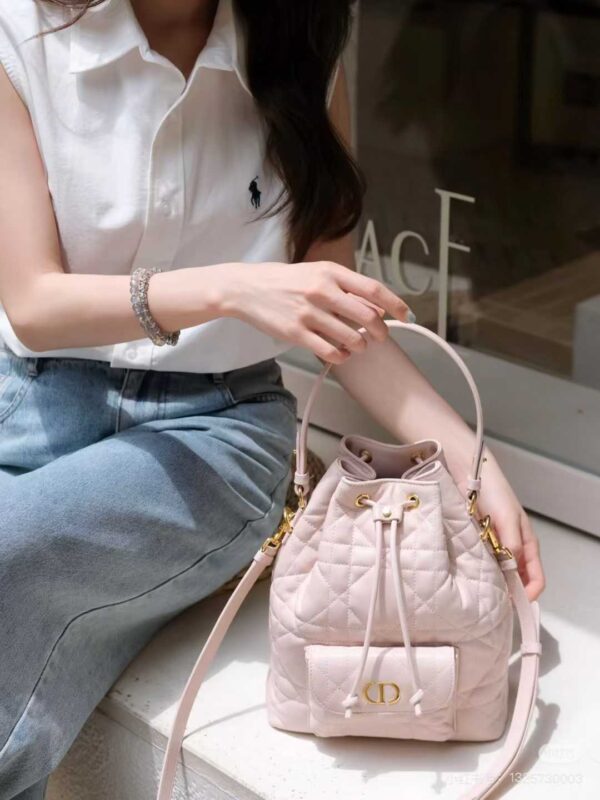 Small Dior Caro Bucket Bag