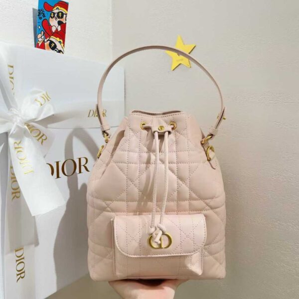 Small Dior Caro Bucket Bag