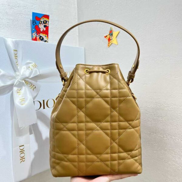 Small Dior Caro Bucket Bag