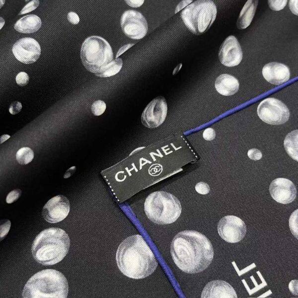 CHANEL  Square silk scarf