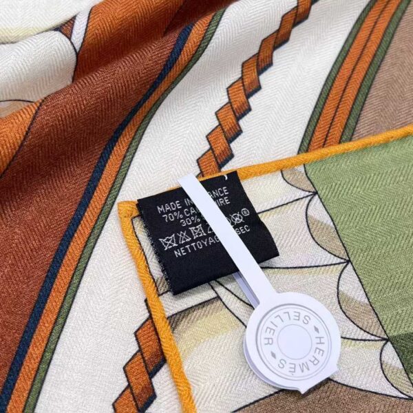 HERMES Square silk scarf