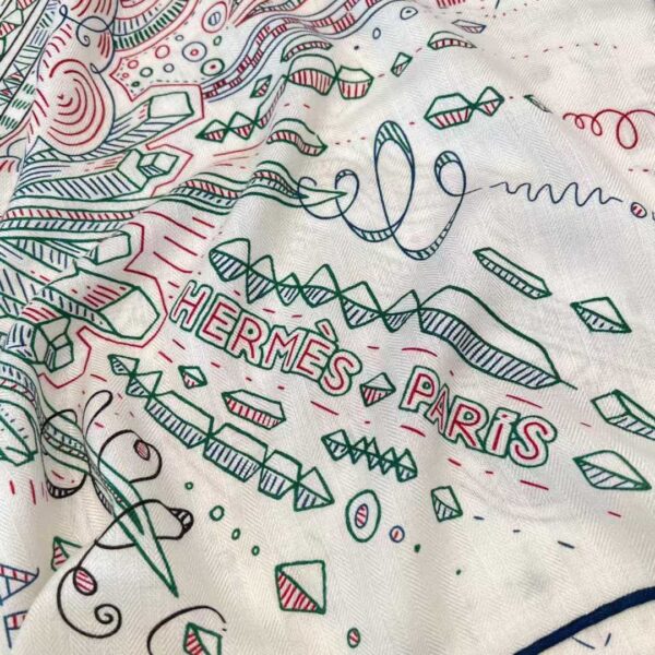 HERMES Square silk scarf