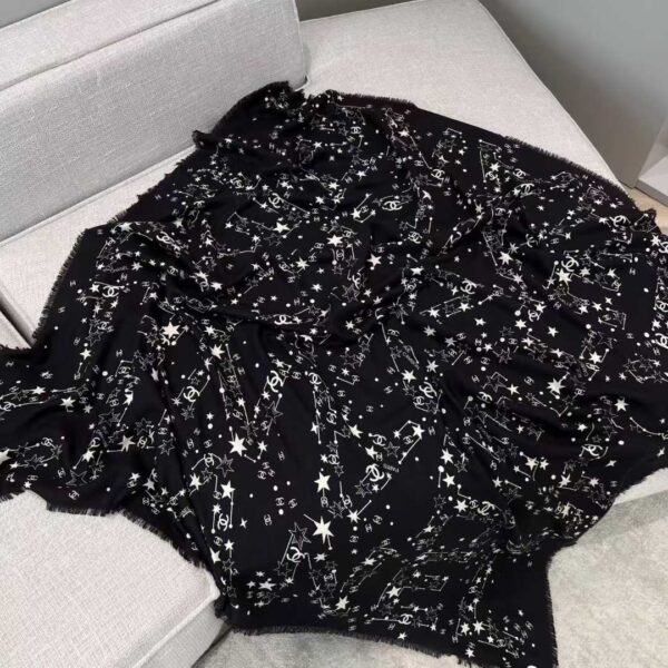 CHANEL Square silk scarf