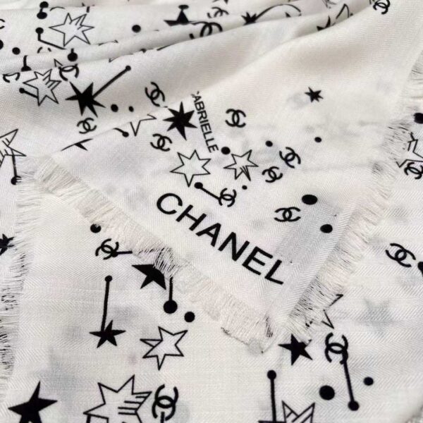 CHANEL Square silk scarf