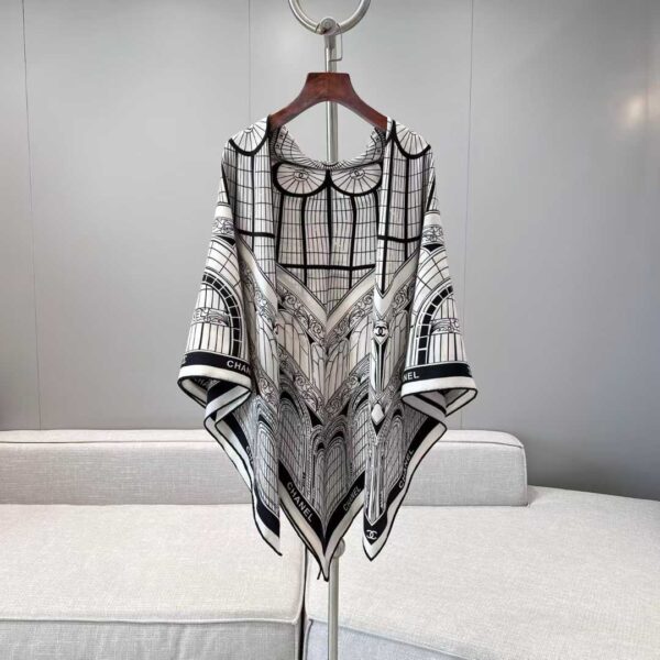 CHANEL Square silk scarf