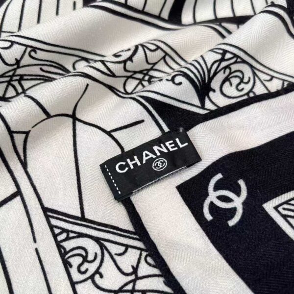 CHANEL Square silk scarf