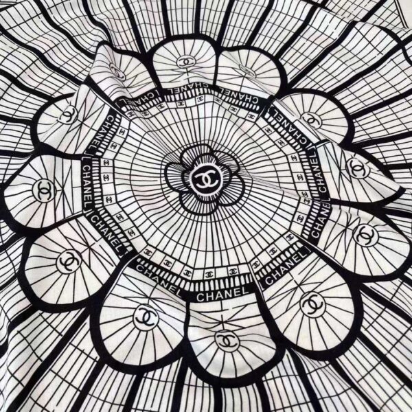 CHANEL Square silk scarf