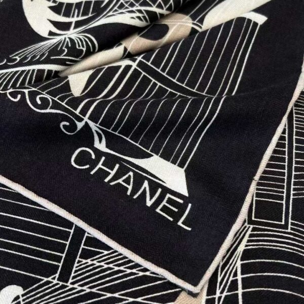 CHANEL Square silk scarf