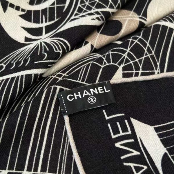CHANEL Square silk scarf