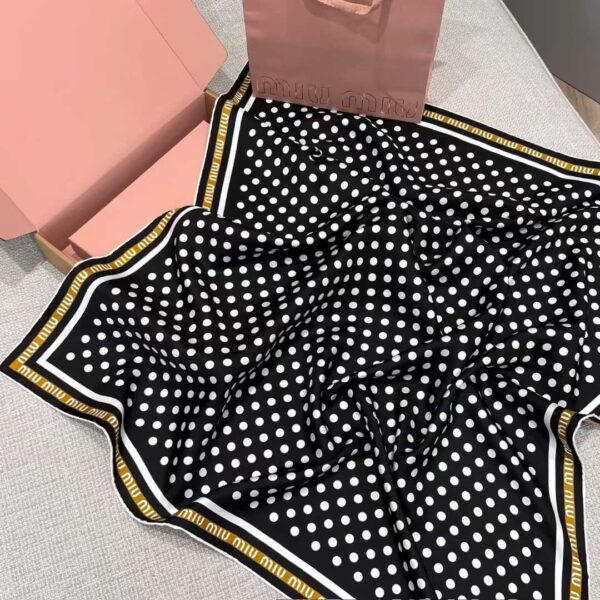 MIUMIU  Square silk scarf