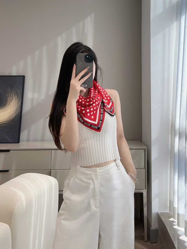 MIUMIU  Square silk scarf