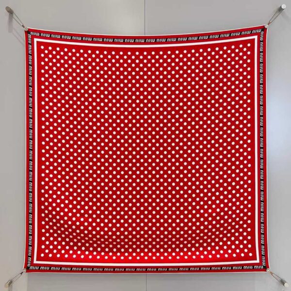 MIUMIU  Square silk scarf