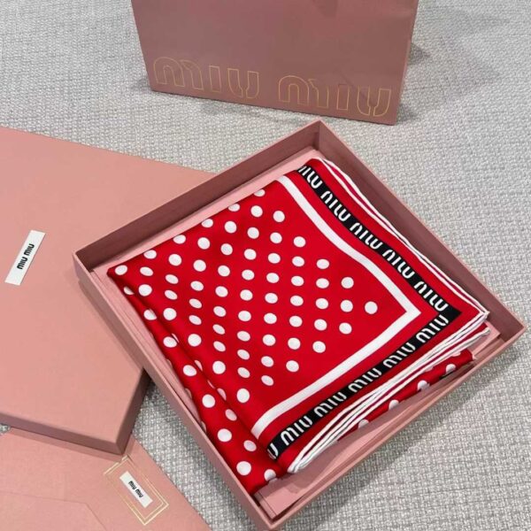 MIUMIU  Square silk scarf