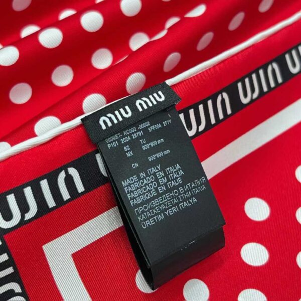 MIUMIU  Square silk scarf