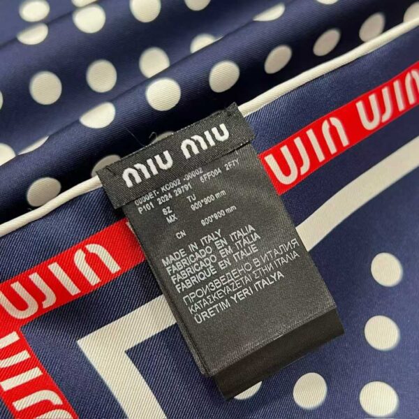 MIUMIU  Square silk scarf