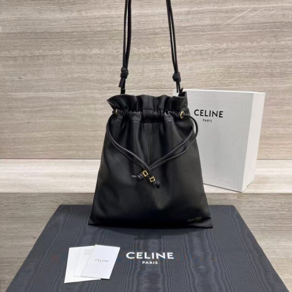 CELINE SMALL CRYSTAL POUCH IN LAMBSKIN