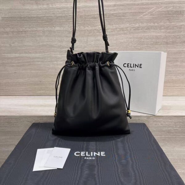 CELINE SMALL CRYSTAL POUCH IN LAMBSKIN