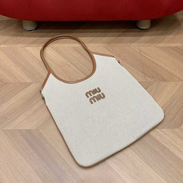 MIUMIU IVY canvas and leather bag