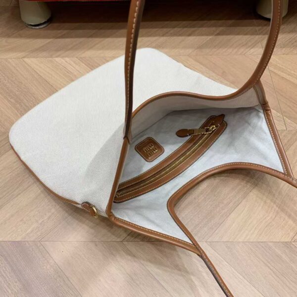 MIUMIU IVY canvas and leather bag