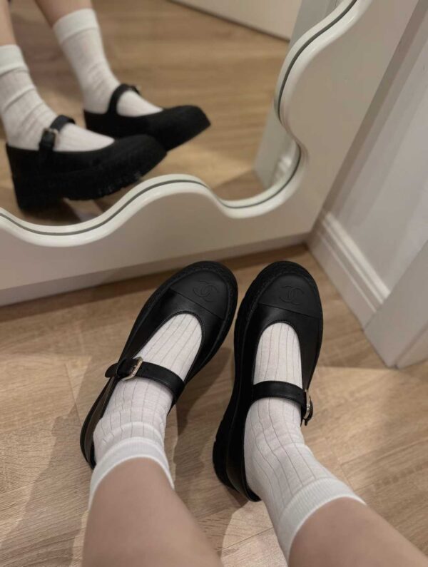 CHANEL Thick-soled Mary Jane shoes