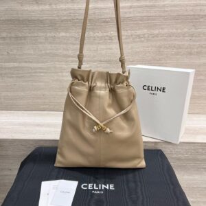 CELINE SMALL CRYSTAL POUCH IN LAMBSKIN
