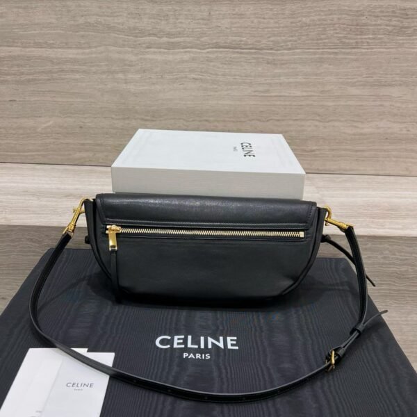 CELINE LITTLE HALFMOON SOFT TRIOMPHE IN SUPPLE SHINY LAMBSKIN