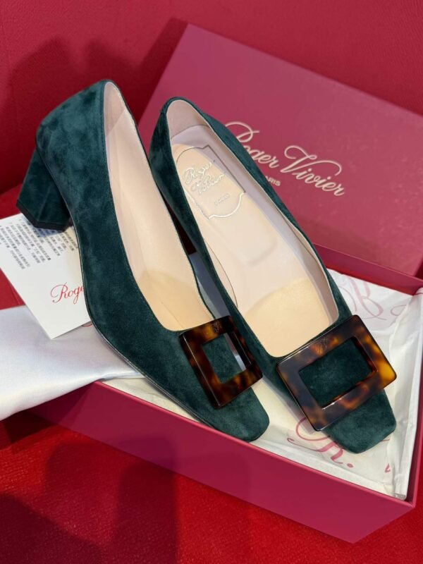RV Tortoiseshell buckle heels