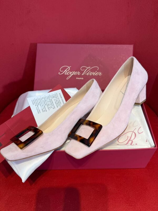 RV Tortoiseshell buckle heels