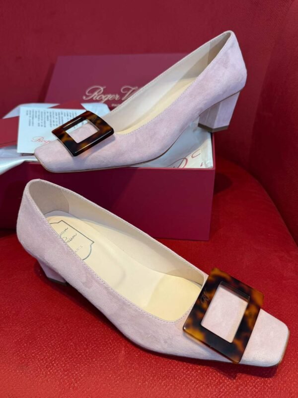 RV Tortoiseshell buckle heels