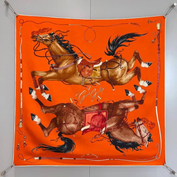 HERMES Square silk scarf