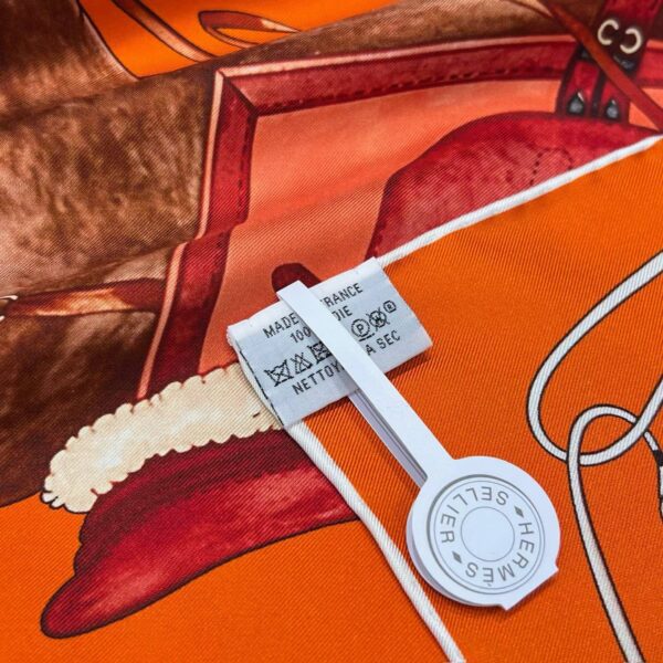 HERMES Square silk scarf