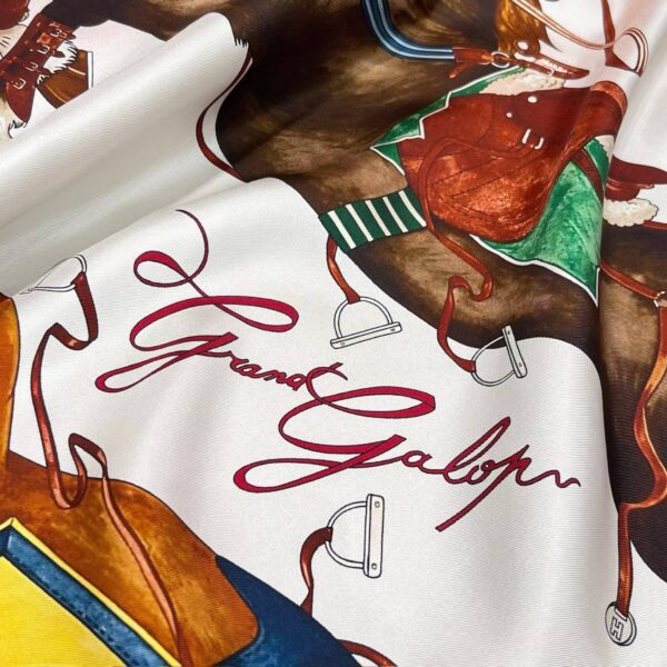 HERMES Square silk scarf
