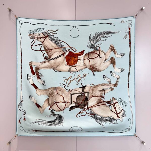 HERMES Square silk scarf